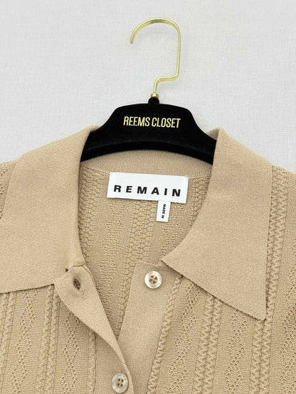 REMAIN Tan Rib Knit Size US 8 Outfit Set