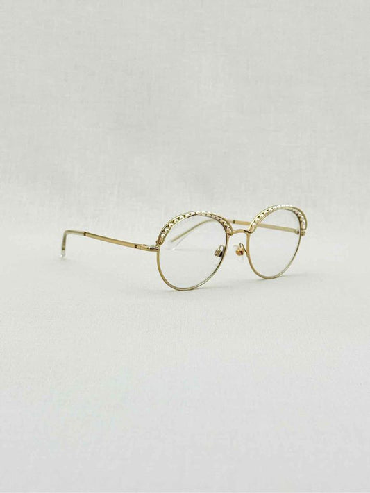 CHANEL Gold Tone Sunglasses