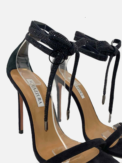 AQUAZZURA Olie Black Size EU 38.5 Heeled Sandals