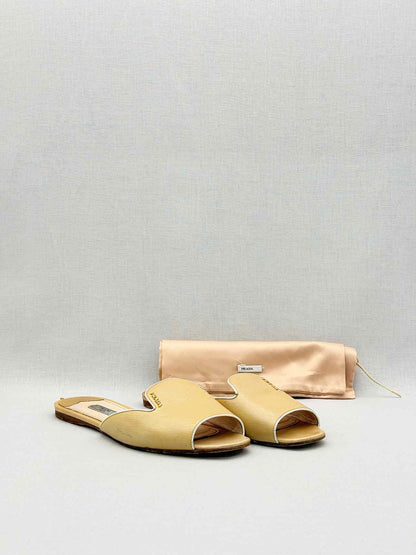 PRADA Beige Size EU 40 Slide Mules