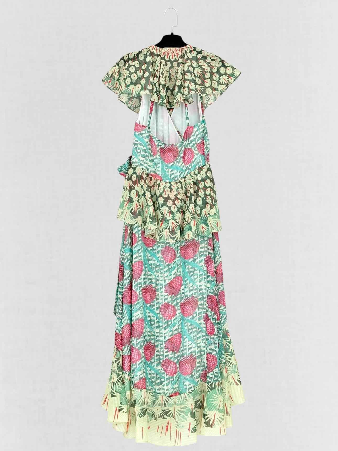 TEMPERLEY Green Multicolor Size Small Midi Dress