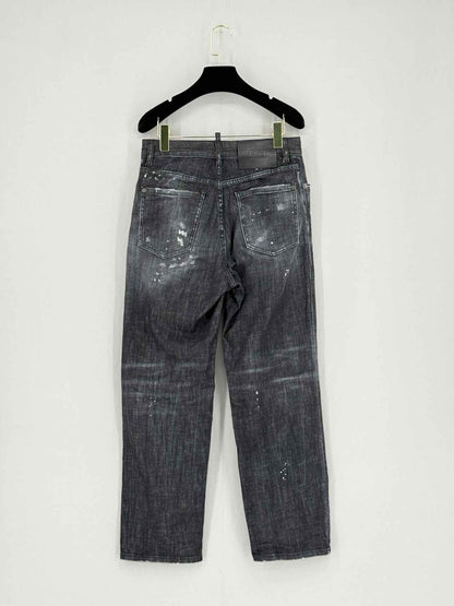 DSQUARED2 Black Distressed Size 26 Jeans