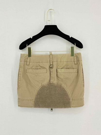 DSQUARED2 Military Khaki Size US 4 Mini Skirt