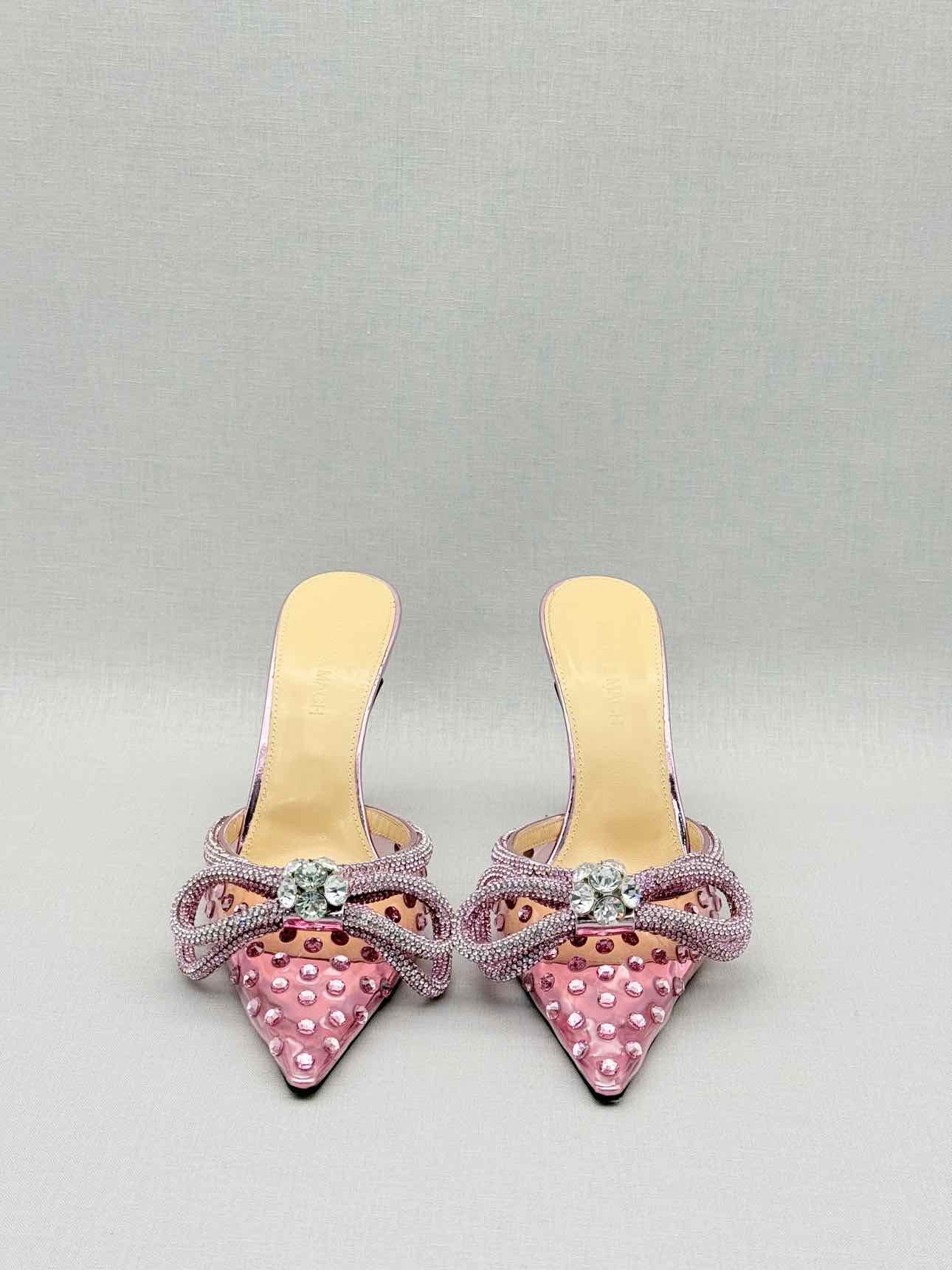 MACH & MACH Double Bow Pink Size EU 36.5 Mules