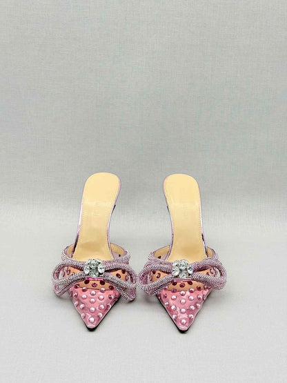 MACH & MACH Double Bow Pink Size EU 36.5 Mules