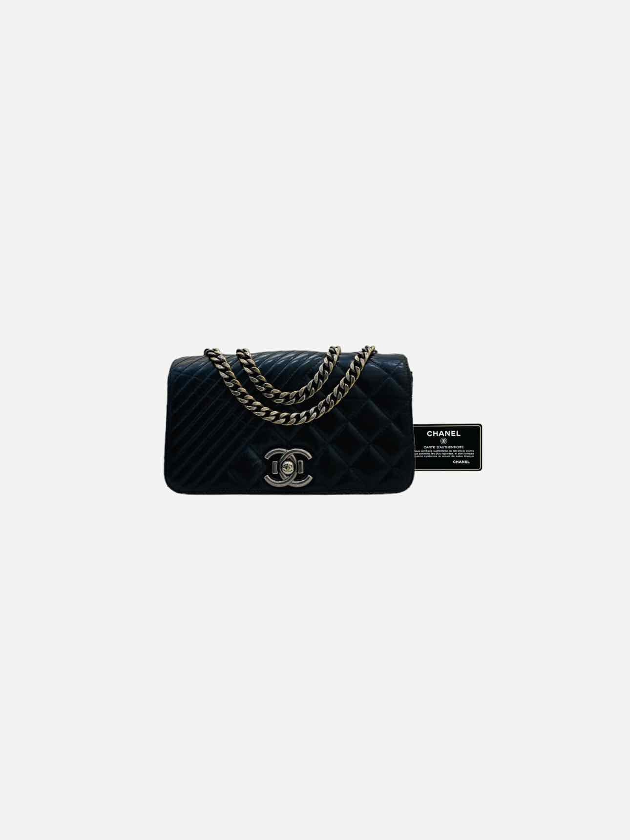 CHANEL Coco Boy Black Quilted Shoulder Bag