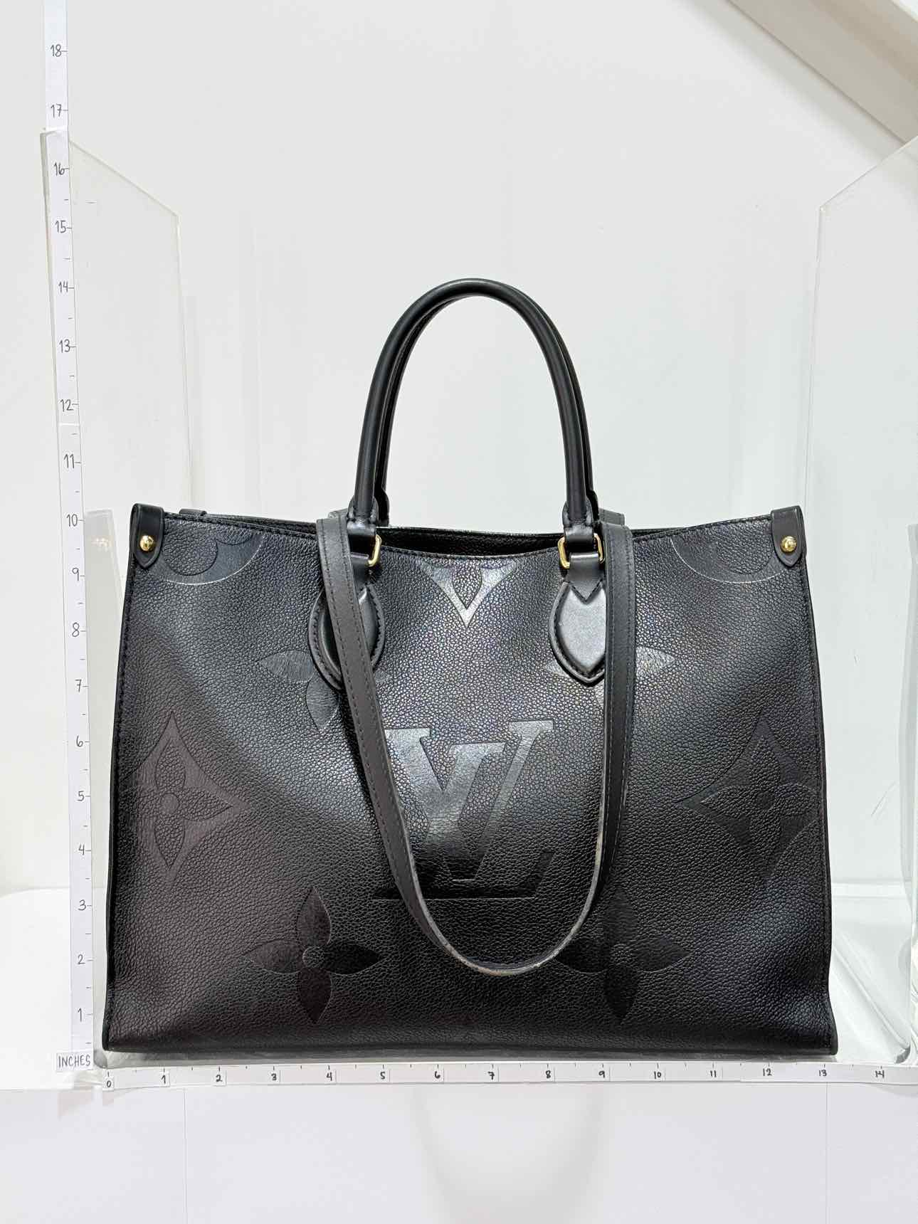LOUIS VUITTON Onthego Black Tote Bag
