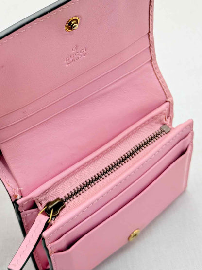 GUCCI Pink Multicolor Compact Wallet