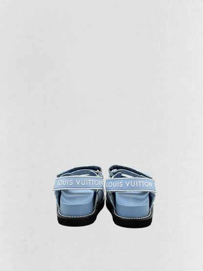 LOUIS VUITTON Paseo Blue Monogram Size EU 35 Sandals