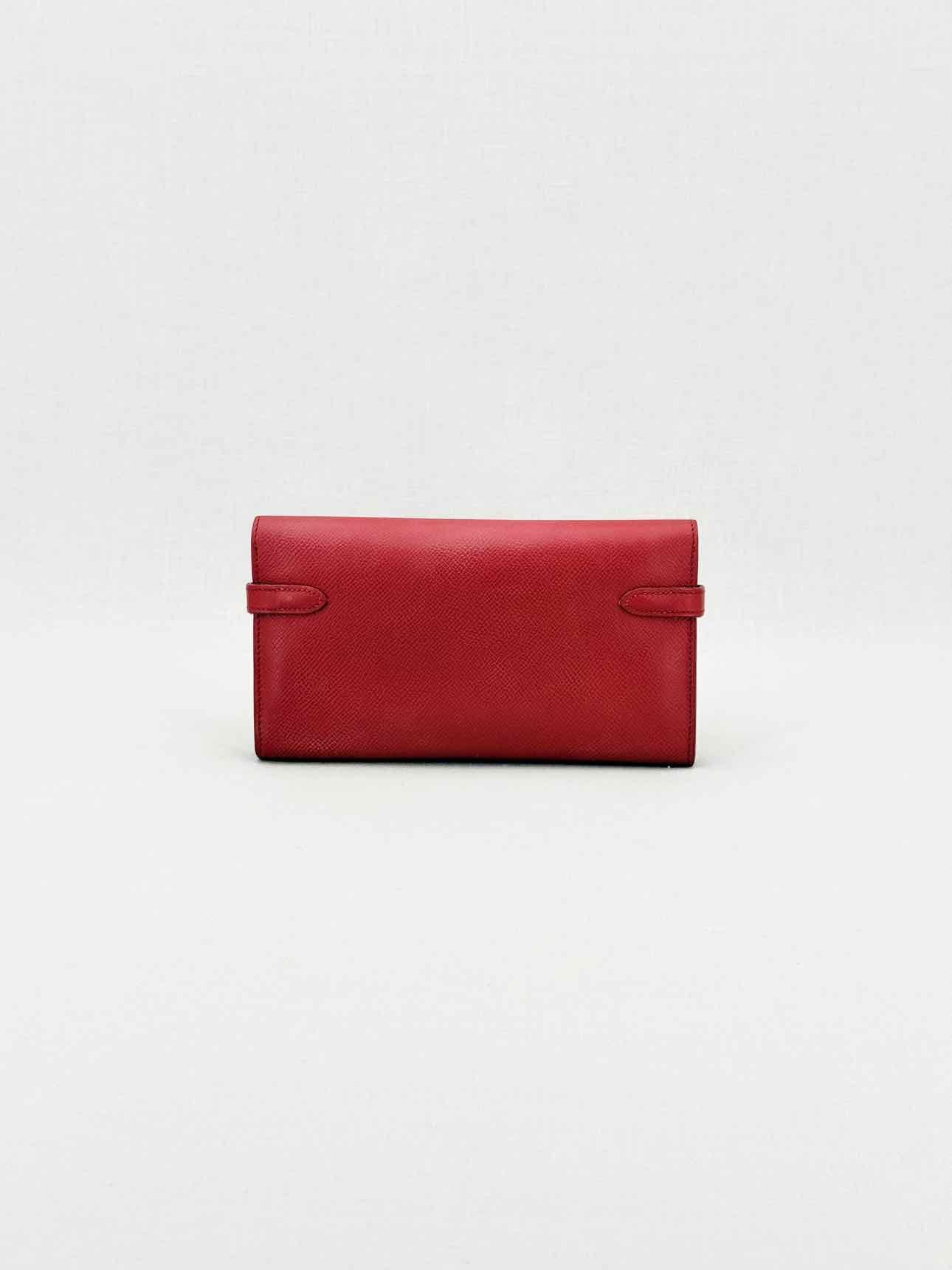 HERMES Burgundy Continental Wallet
