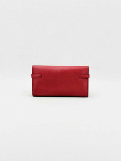 HERMES Burgundy Continental Wallet