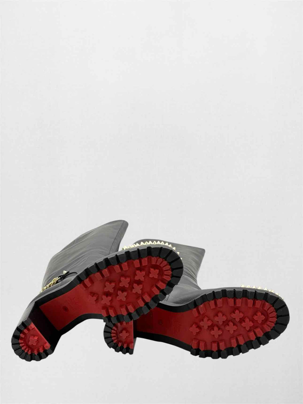 CHRISTIAN LOUBOUTIN Black Size EU 39 Knee High Boots