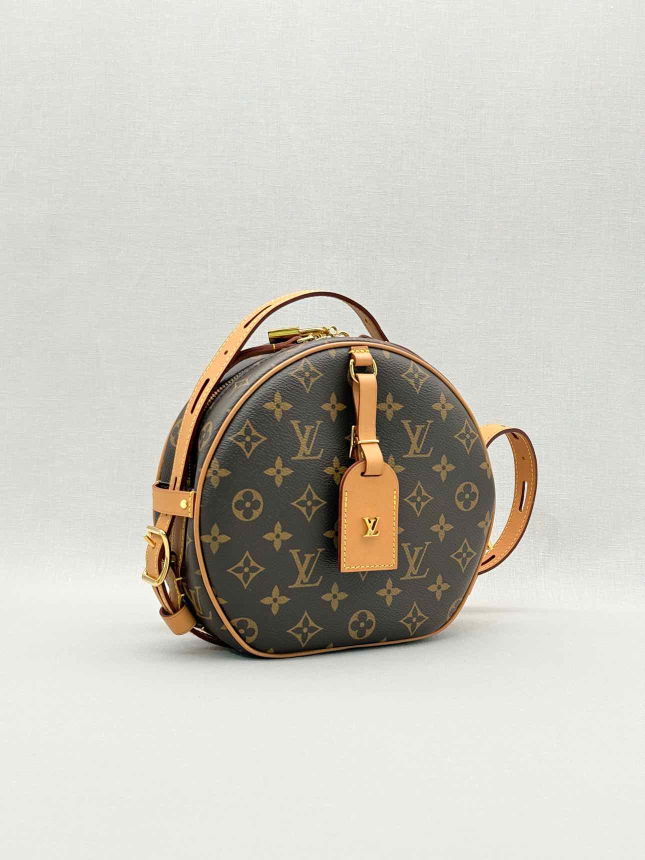 LOUIS VUITTON PETITE BOITE CHAPEAU Brown Crossbody