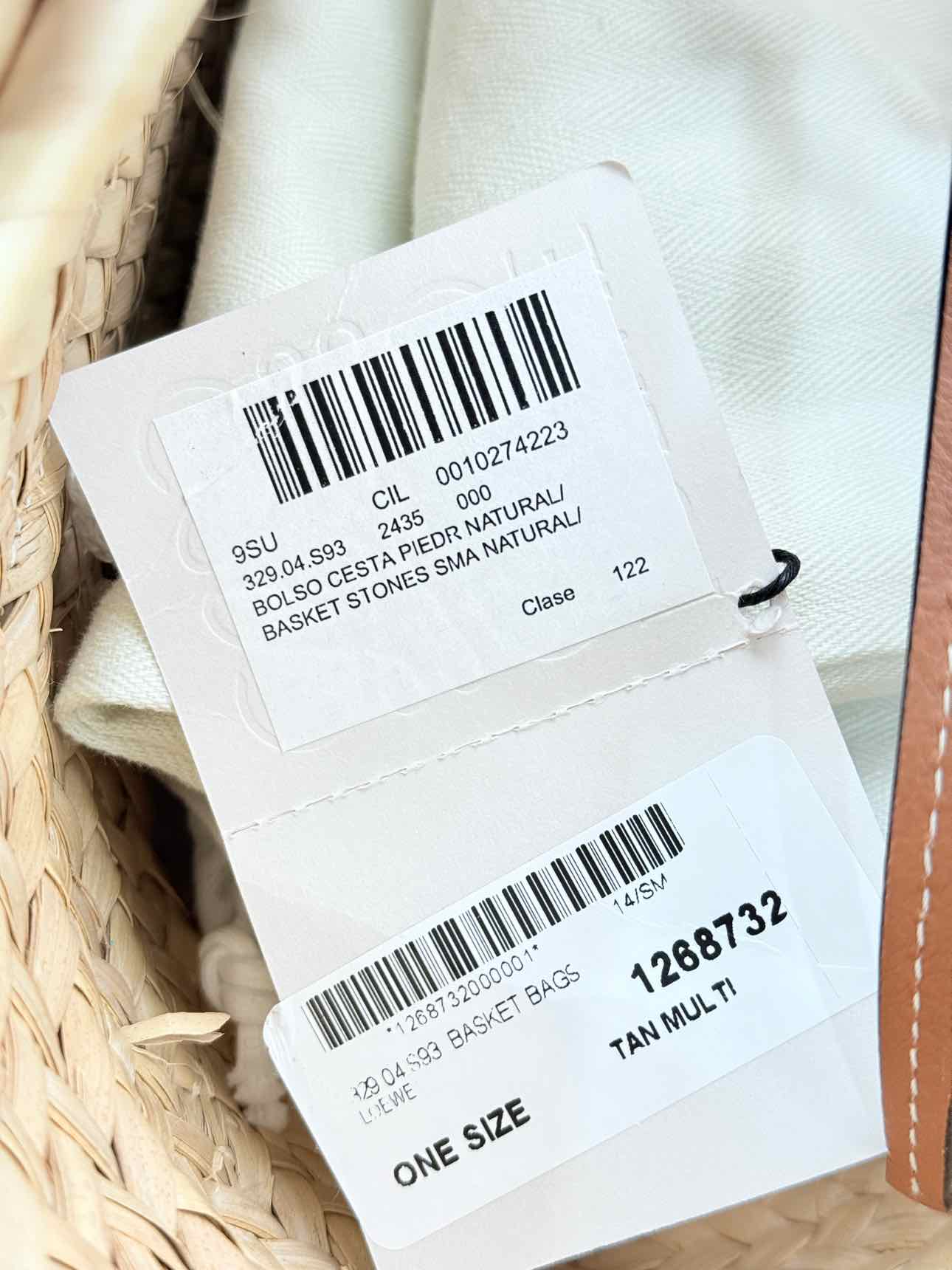 LOEWE Basket Stones Natural Tan Tote Bag