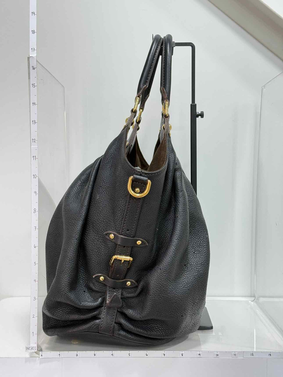 LOUIS VUITTON Mahina Black Monogram Hobo bag