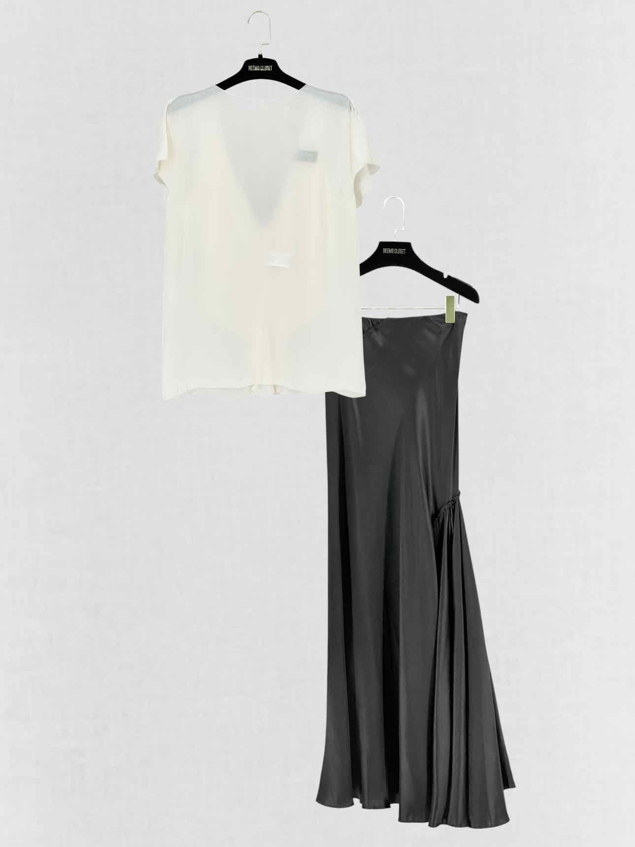 LANVIN Loose Fit Beige & Black Size US 4 Outfit Set