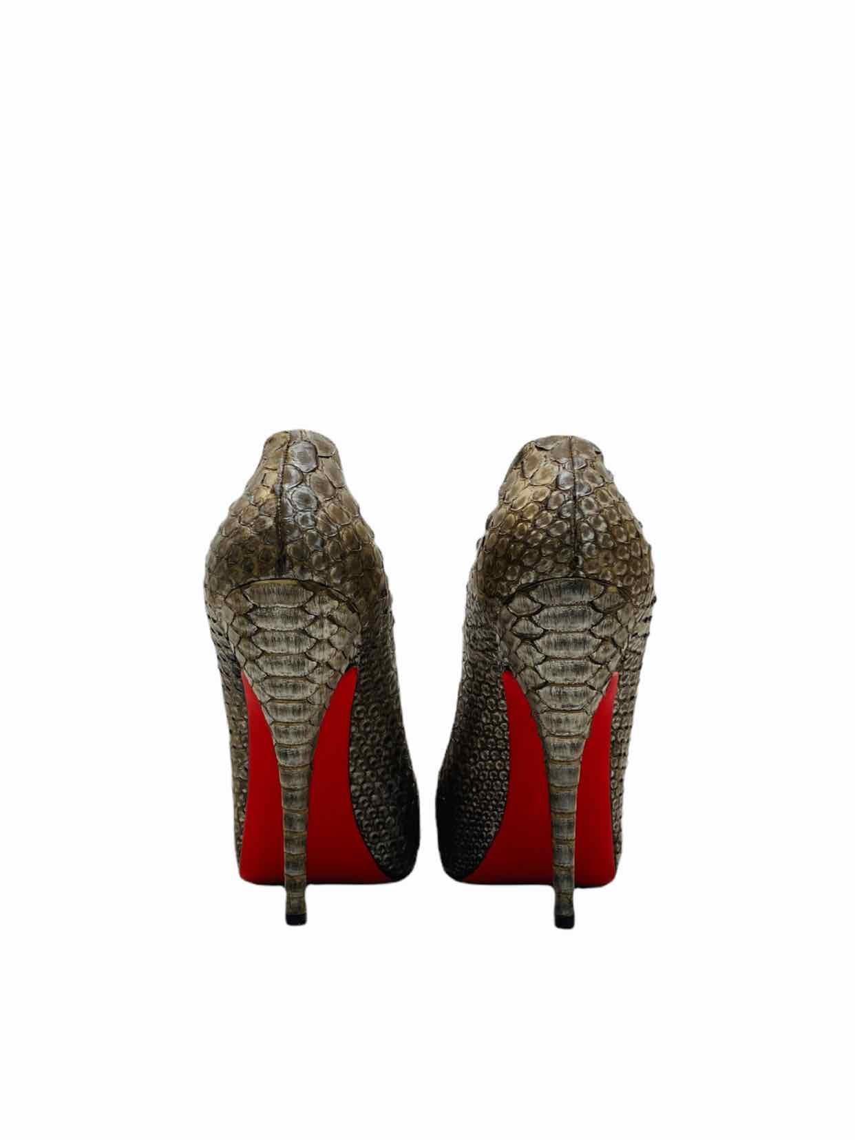 CHRISTIAN LOUBOUTIN Metallic Bronze Pumps 39.5