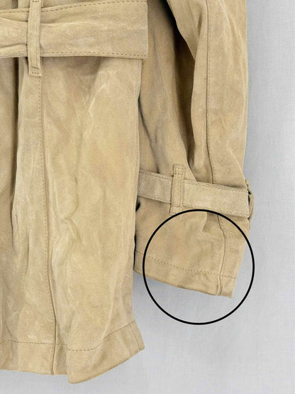LOVE MOSCHINO Double Breasted Beige Size US 34 Coat