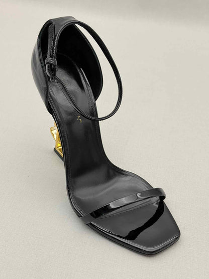 SAINT LAURENT Opyum Black Size EU 37 Heeled Sandals