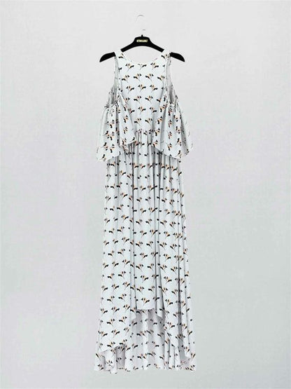 REBECCA MINKOFF Robbie Printed Size Small Long Dress