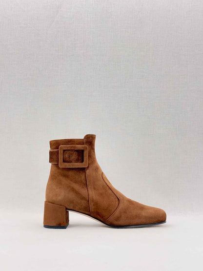 ROGER VIVIER Polly Brown Size EU 35.5 Ankle Boots