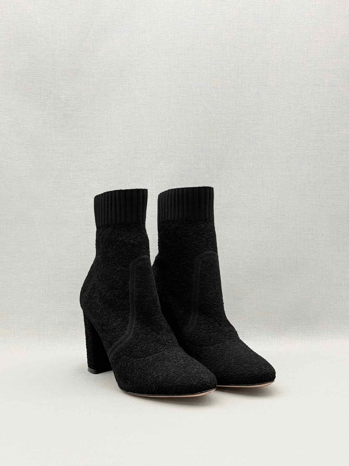 GIANVITO ROSSI Sock Black Size EU 37.5 Ankle Boots