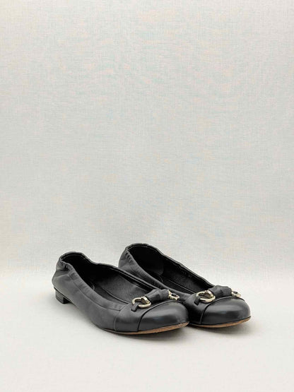 GUCCI Scrunch Black Size EU 37 Ballet Flats