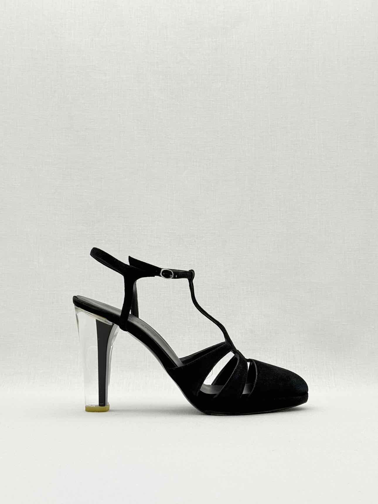 NINA RICCI Black Size EU 39 Heeled Sandals