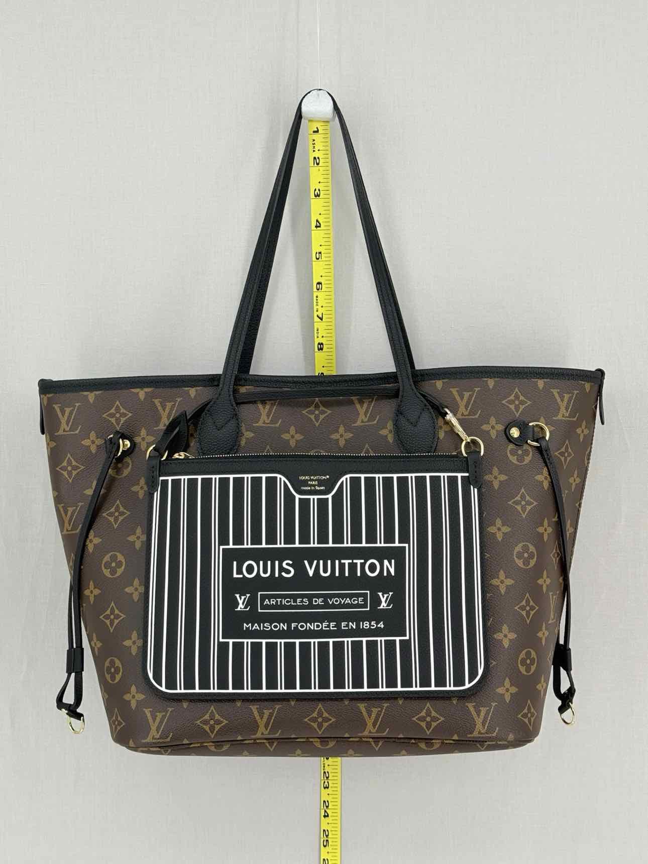 LOUIS VUITTON Brown & Black Monogram Tote Bag
