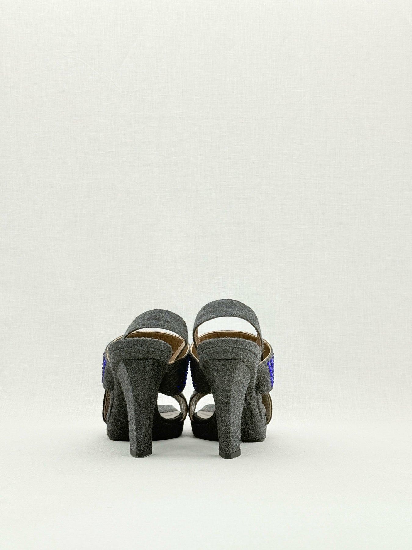 MARNI Grey & Purple Size EU 40 Heeled Sandals
