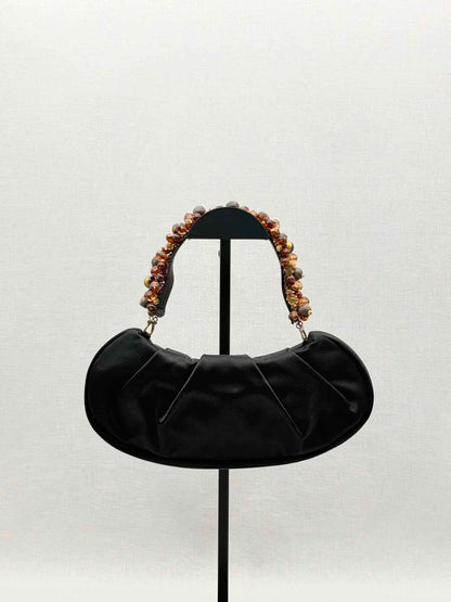 SALVATORE FERRAGAMO Gancini Black Clutch