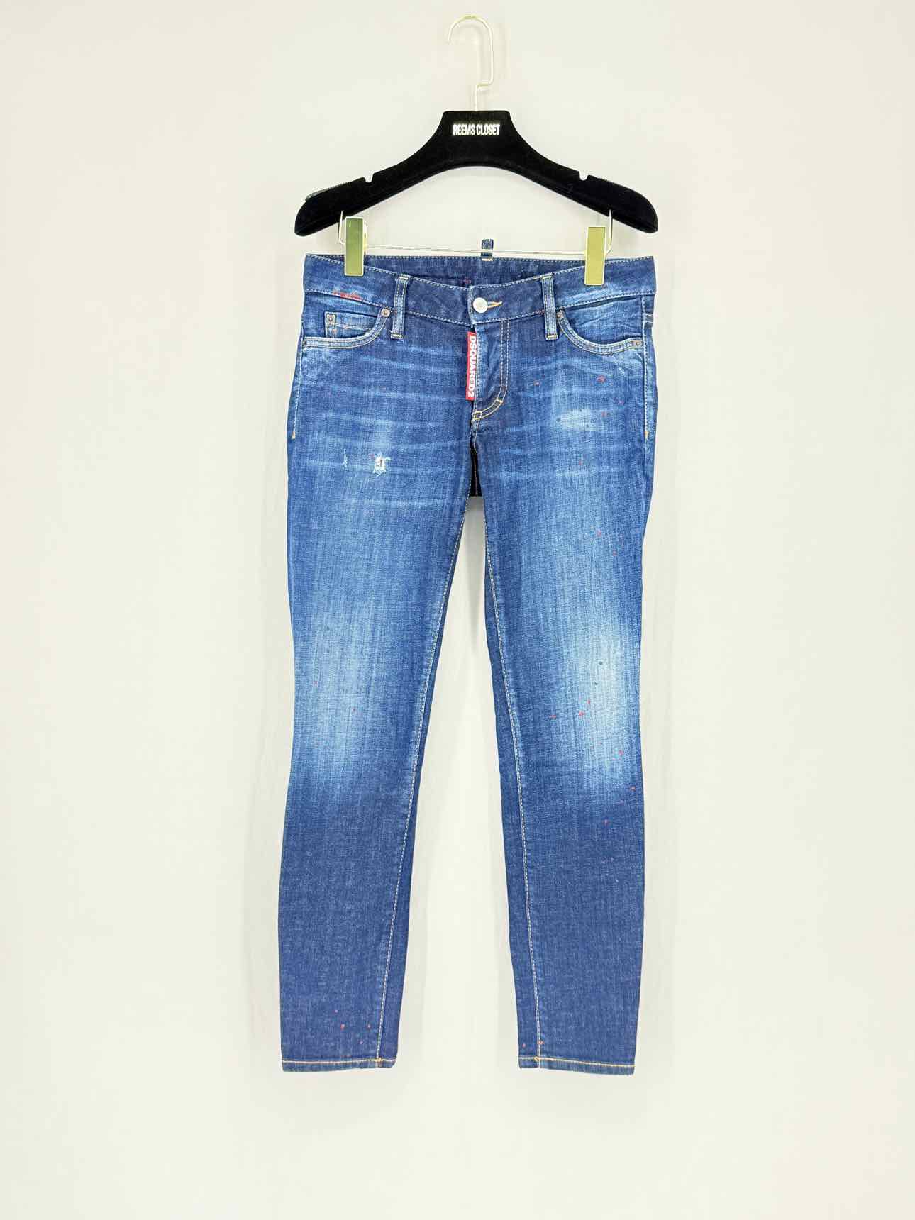 DSQUARED2 Jennifer Cropped Blue Size 25 Jeans