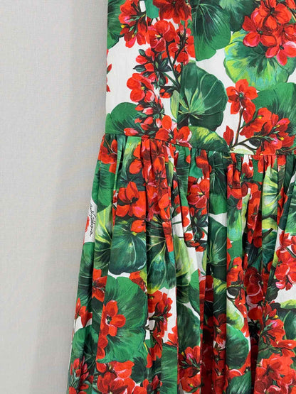 DOLCE & GABBANA Red Multicolor Size US 2 Short Dress