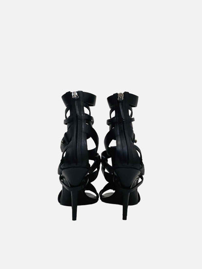 GIVENCHY Strappy Black Heeled Sandals 38