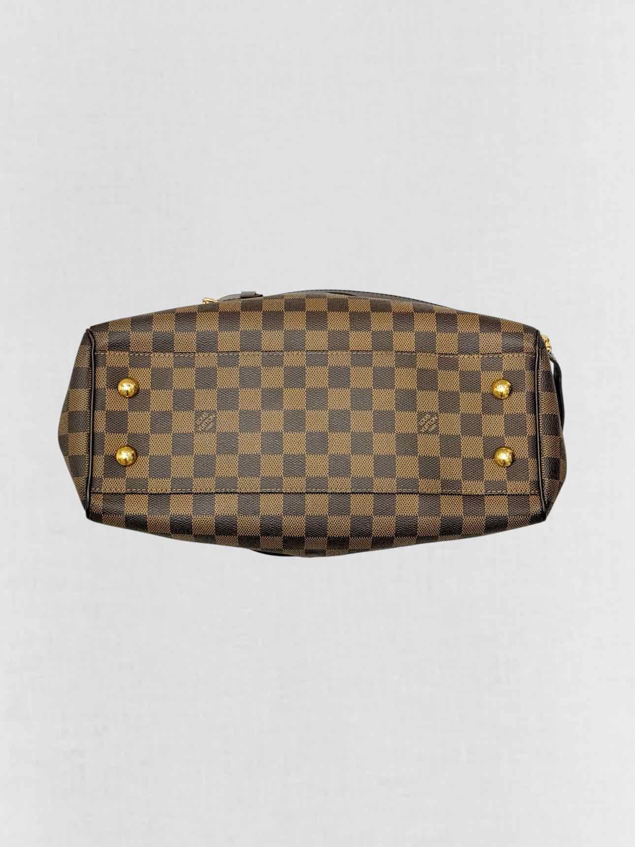 LOUIS VUITTON Trevi Brown Damier Ebene Top Handle