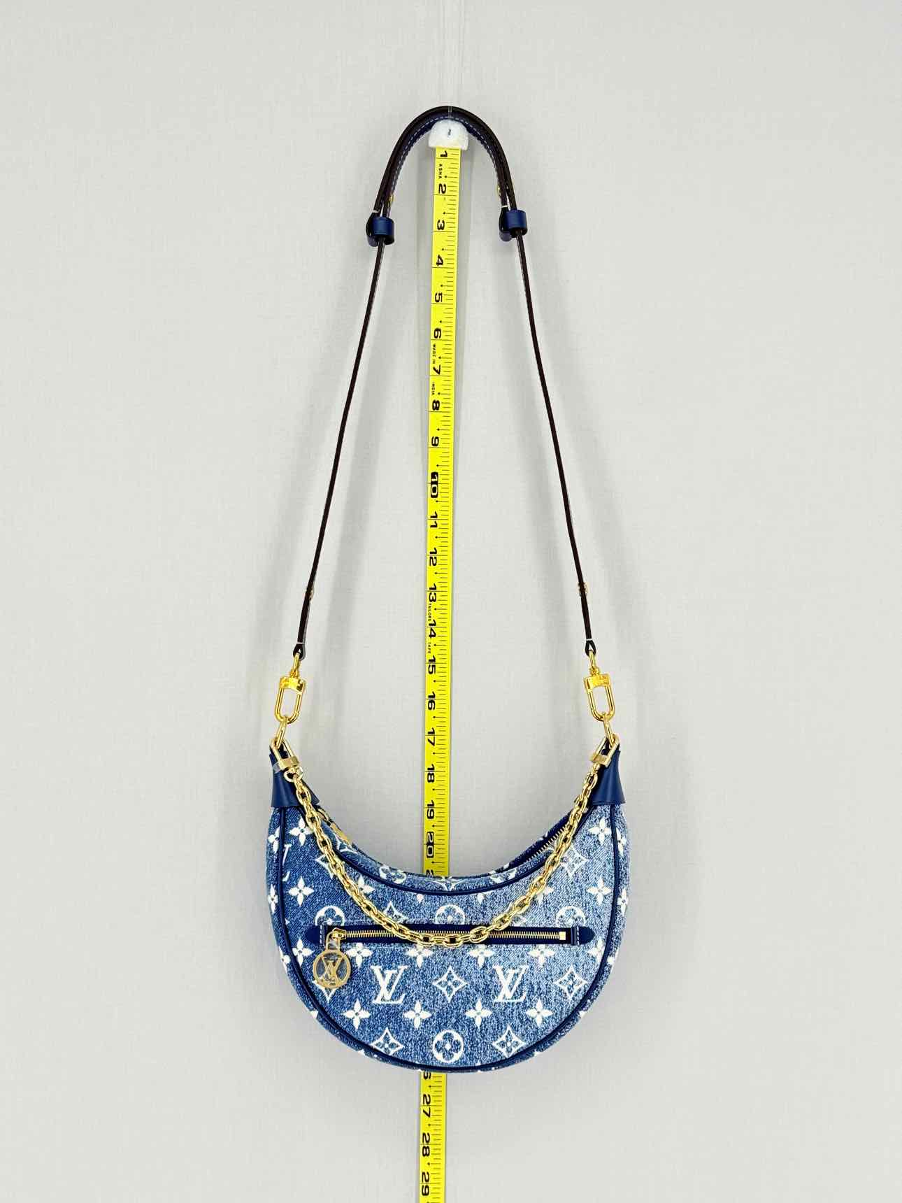 LOUIS VUITTON Loop Blue Monogram Shoulder Bag