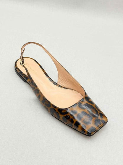 GIANVITO ROSSI Brown & Black Size EU 39 Ballet Flats