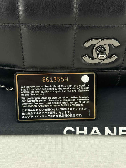 CHANEL Multi Chain Black Shoulder Bag