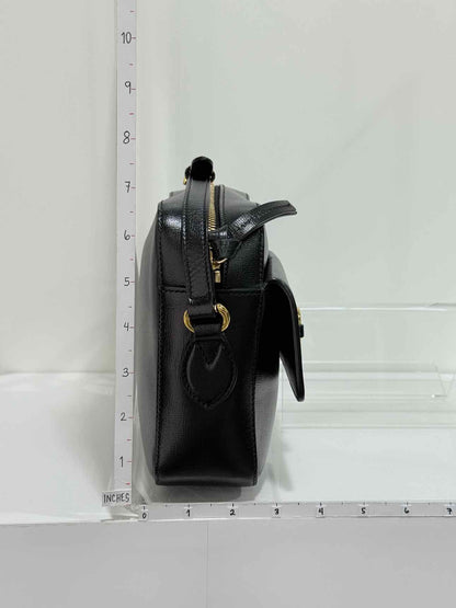GUCCI Horsebit 1955 Black Shoulder Bag