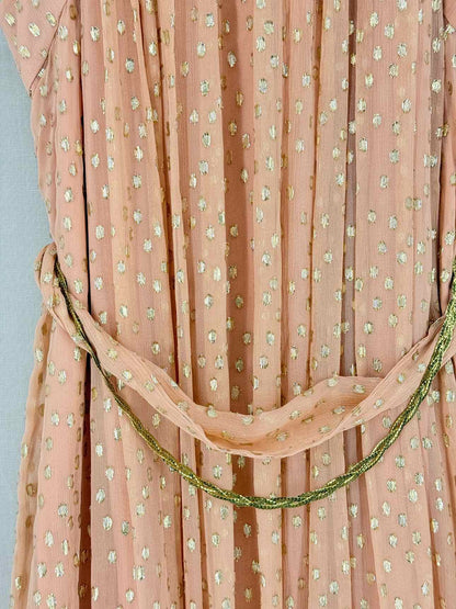 ZIMMERMANN Peach Size Large Midi Dress