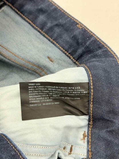 THEORY Demitria Blue Size 26 Jeans