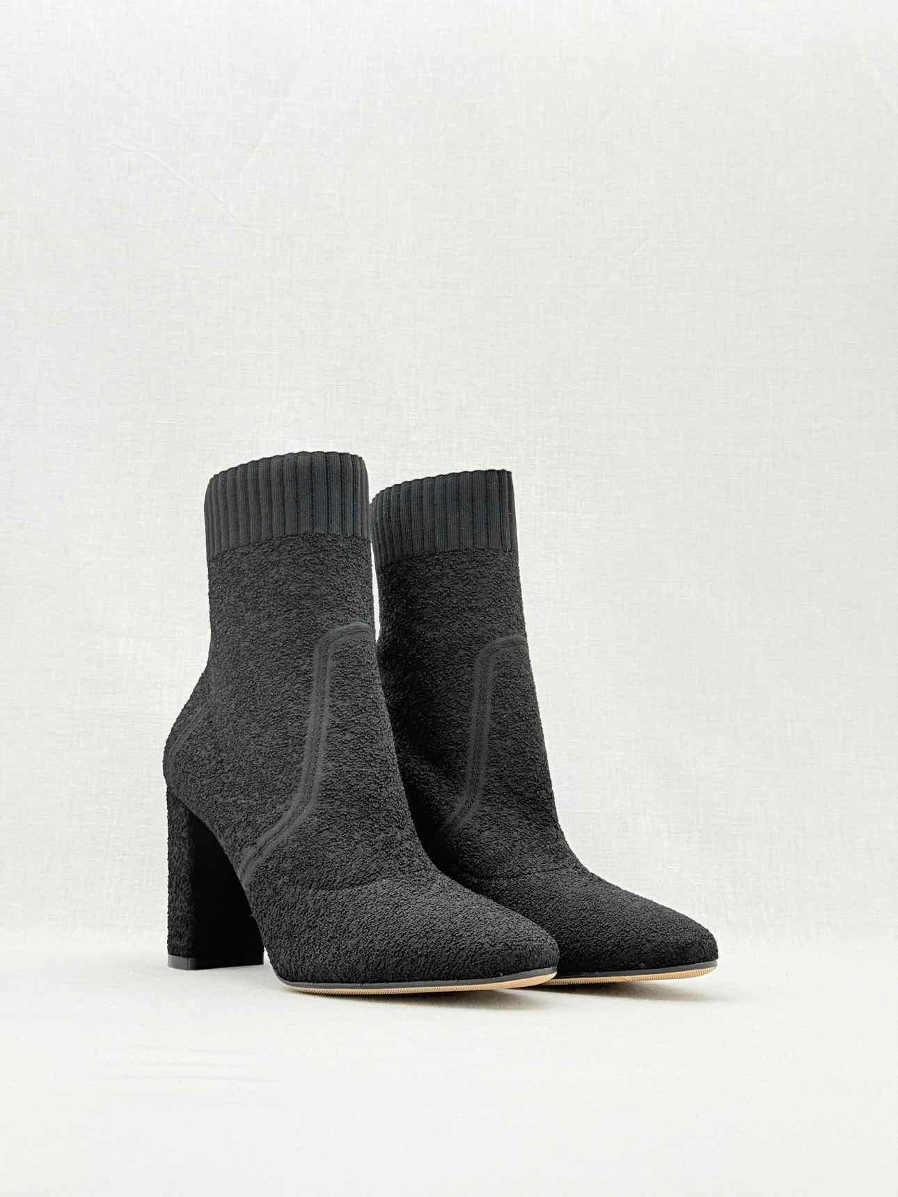 GIANVITO ROSSI Sock Black Size EU 39 Ankle Boots