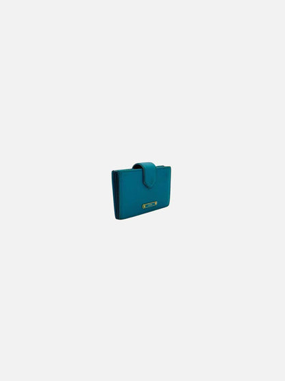 FENDI Elite Accordian Blue Card Holder