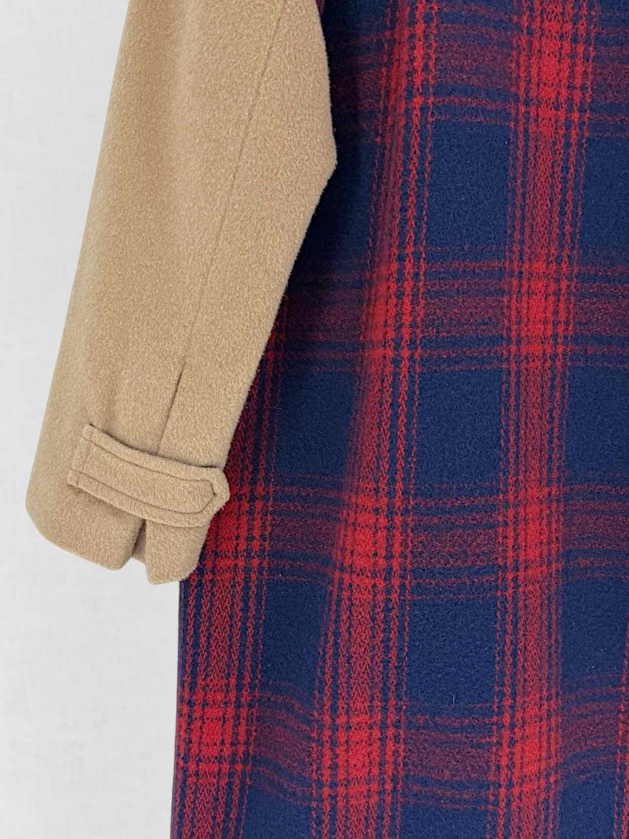BAND OF OUTSIDERS Red & Blue Check Size US 2 Coat