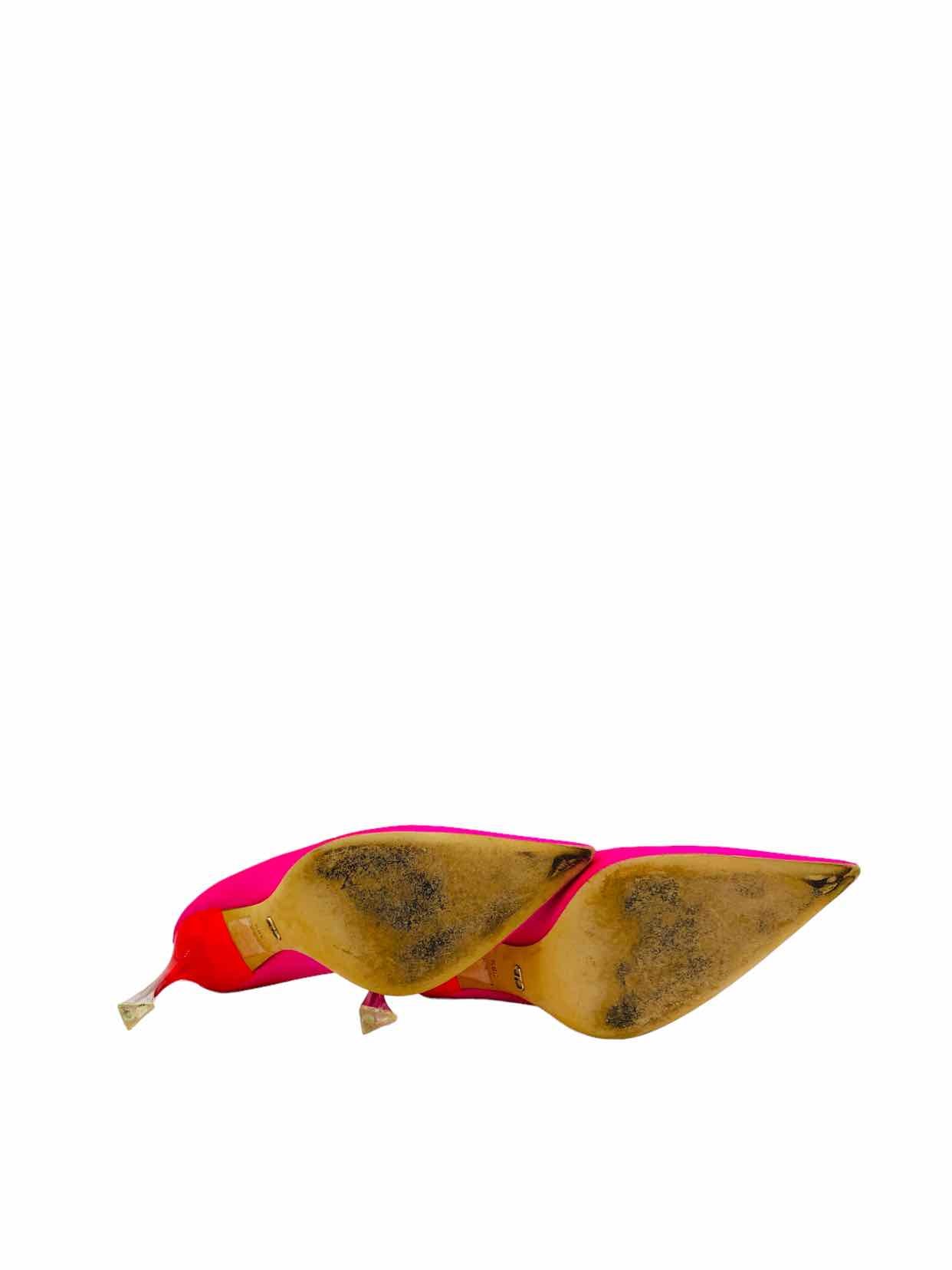 CHRISTIAN DIOR Pointed Toe Neon Pink Size EU 38.5 Pumps