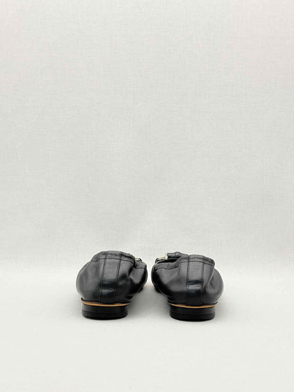 GUCCI Scrunch Black Size EU 37 Ballet Flats