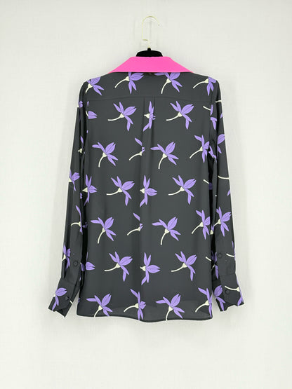 VALENTINO Black & Purple Size US 2/4 Outfit Set