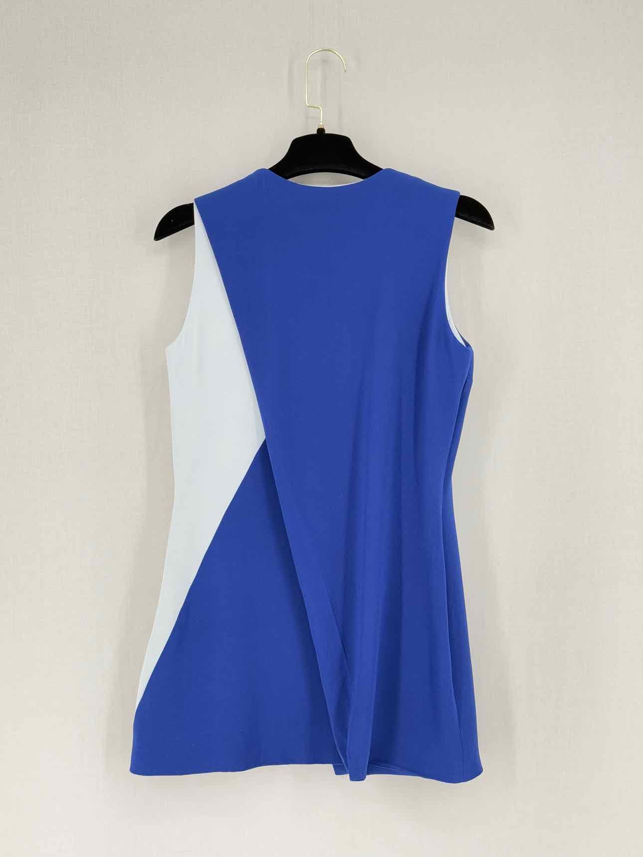 CHRISTIAN DIOR Blue & White Size US 6 Short Dress