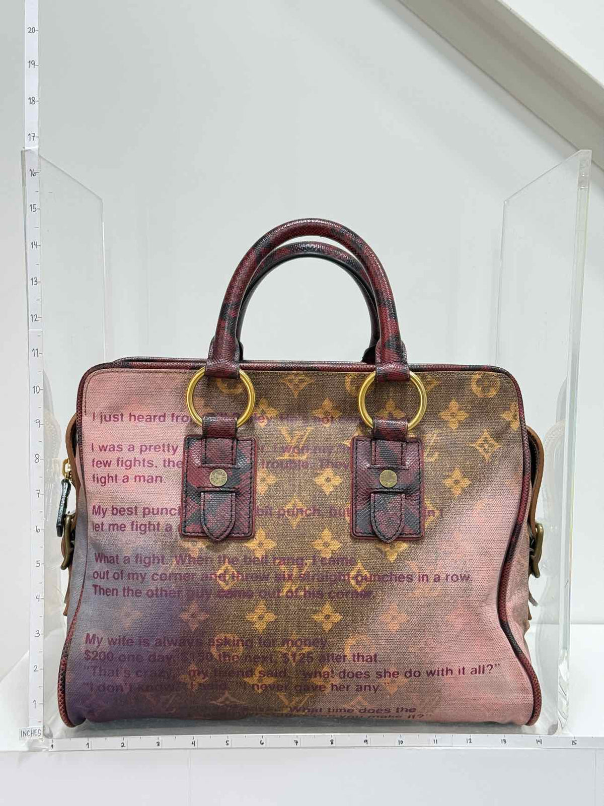LOUIS VUITTON Brown Multicolor Monogram Top Handle