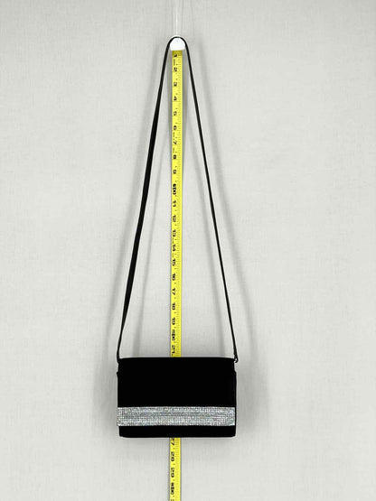 GIUSEPPE ZANOTTI Velvet Black Clutch